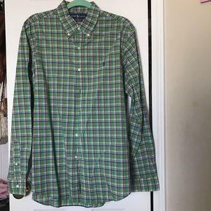Green Custom Fit Ralph Lauren Button Down - Size L